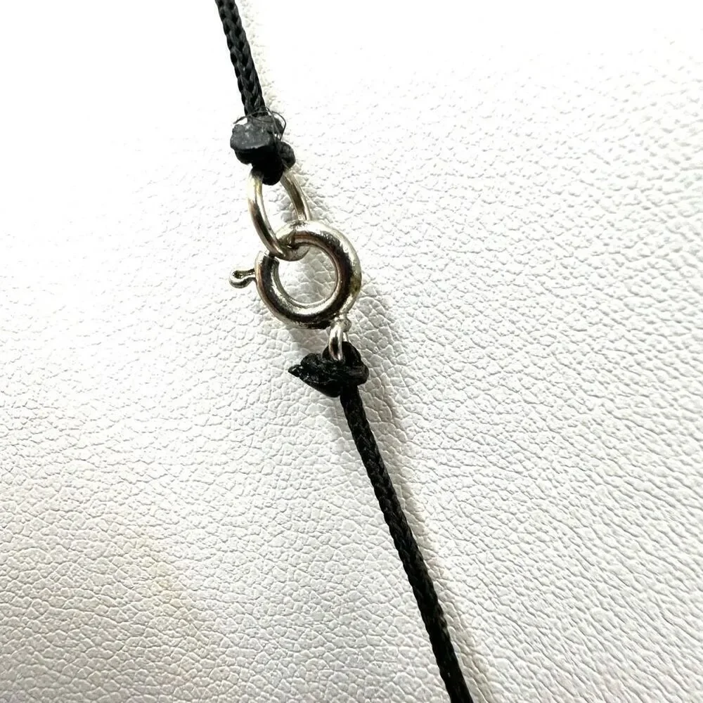 Brown Chinese beaded cord  necklace